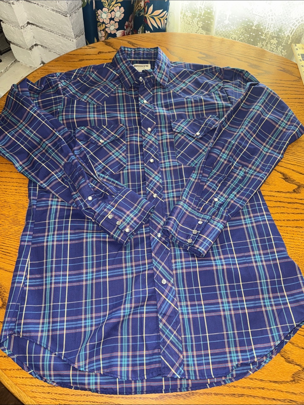 Vintage Ruddock made in USA pearl snap